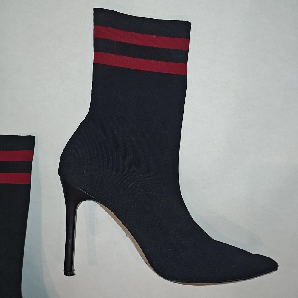 ATHLETIC SOCK STILETTO BOOTS * SIZE 10